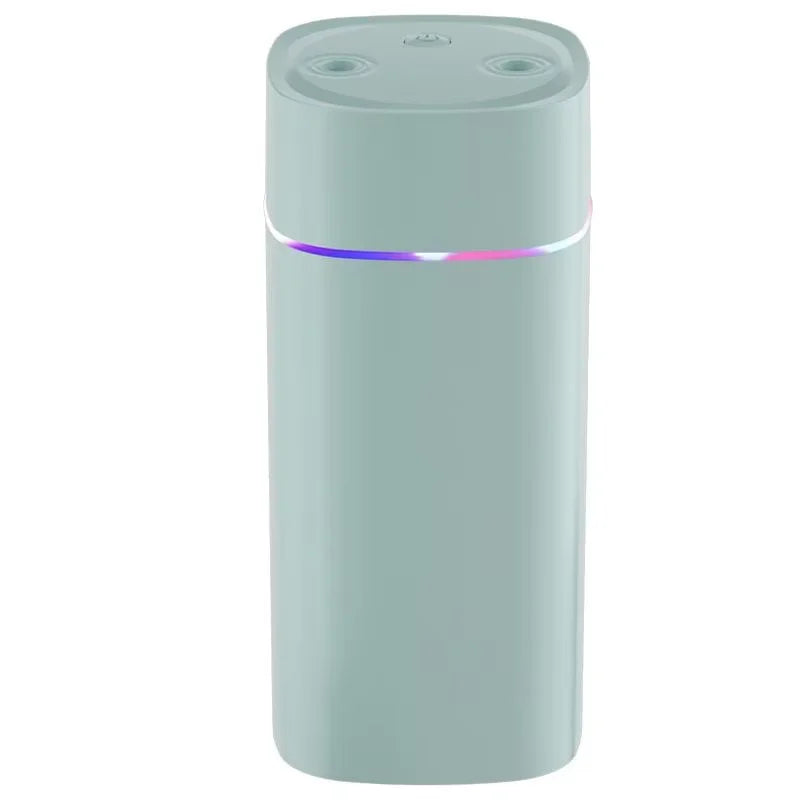 Humidificador de Aire 4 en 1: Alta Capacidad, Doble Boquilla, Difusor de Aceites Esenciales y Luz Nocturna Silenciosa